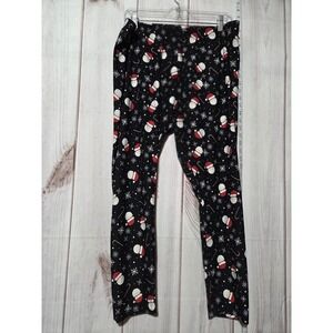 Celebrate Together Pants Womens 2XL Santa Snowflake Candy Cane‎ Christmas Pajama